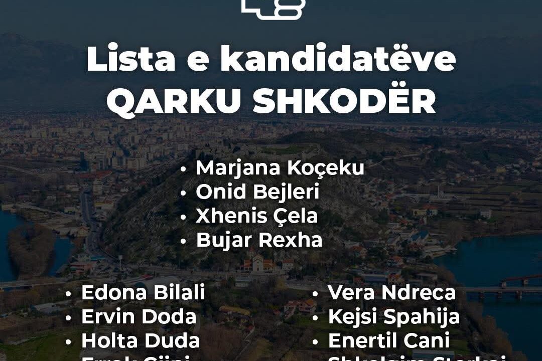 Partia Socialiste Publikon Listën e Kandidatëve për Qarkun Shkodër